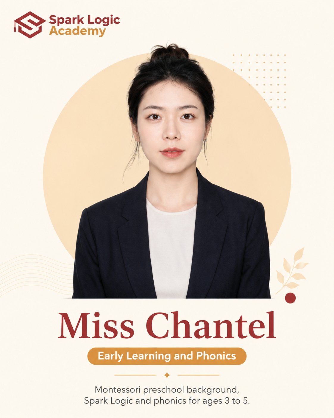 Miss Chantel, Early Learning, Spark Logic and Phonics Teacher at Spark Logic Academy